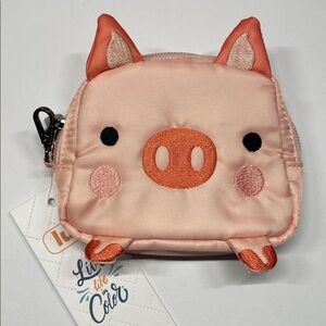 NWT Lug Zippy Friends Pouch-Pig